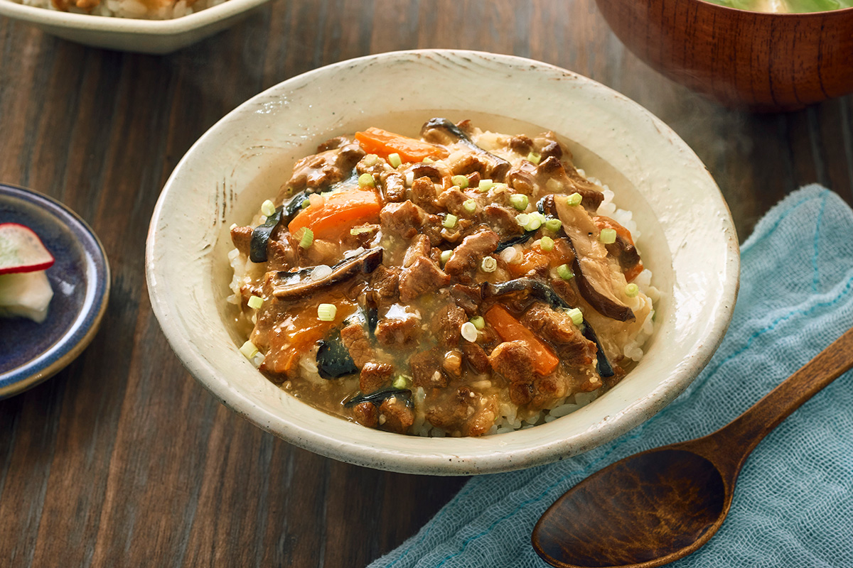 北海道オーガニックビーフの塩麹八宝菜